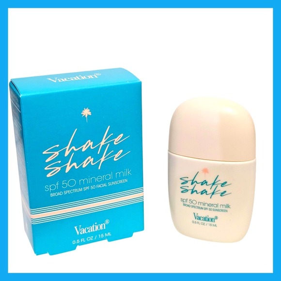 Vacation SPF 50 Mineral Milk Facial Sunscreen Broad Spectrum Shake Shake 0.5oz - Picture 1 of 6